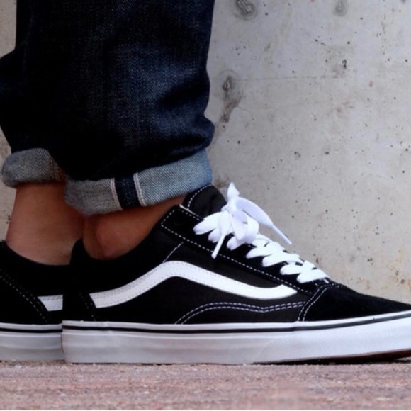 Vans Shoes - Vans Black and White Old Skool Low-Top Sneakers